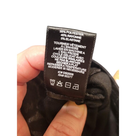 Sanctuary Black Gray Leopard  Ankle Pants Large Stretch EUC B22 - Picture 8 of 11